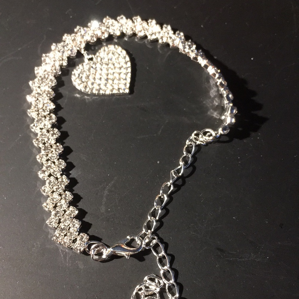 Rhinestone anklet